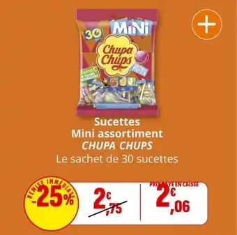 Coccinelle Supermarché CHUPA CHUPS Sucettes Mini assortiment offre