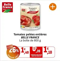 Coccinelle Supermarché BELLE FRANCE Tomates pelées entières offre