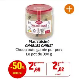 Coccinelle Supermarché CHARLES CHRIST Plat cuisiné offre