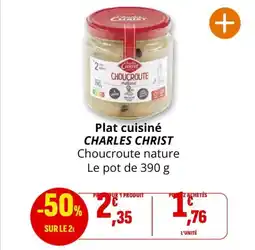 Coccinelle Supermarché CHARLES CHRISTPlat cuisiné offre