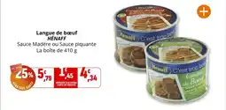 Coccinelle Supermarché HÉNAFF Langue de bœuf offre
