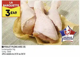 Leader Price Poulet pilons avec os offre
