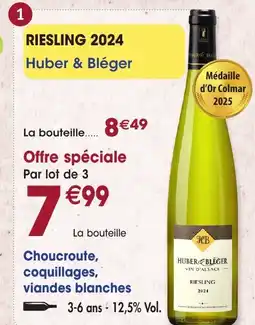 Maximo Riesling 2024 huber & bléger offre