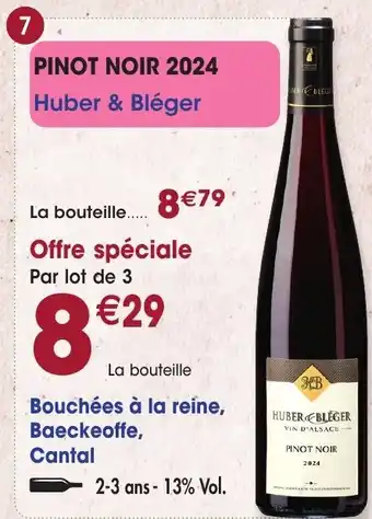 Maximo Pinot noir 2024 huber & bléger offre