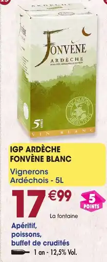 Maximo Igp ardèche fonvène blanc offre