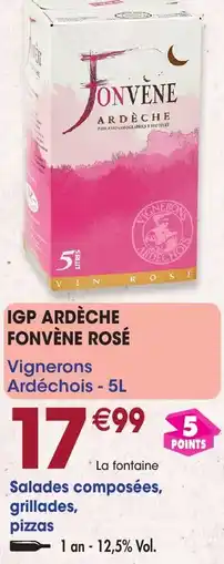 Maximo Igp ardèche fonvène rosé offre