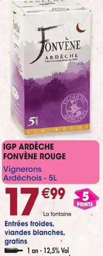 Maximo Igp ardèche fonvene rouge offre
