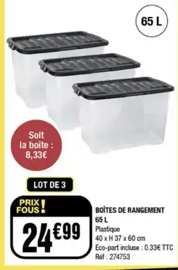 La Foir'Fouille Boîtes de rangement offre