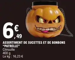 E.Leclerc PATRELLE Assortiment de sucettes et de bonbons offre