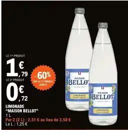 E.Leclerc MAISON BELLOT Limonade offre