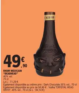 E.Leclerc DEADHEAD Rhum mexicain offre