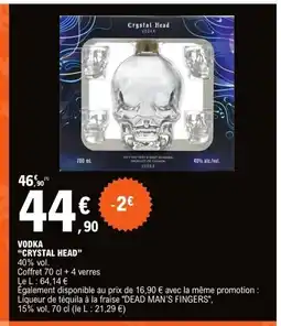E.Leclerc CRYSTAL HEAD Vodka offre