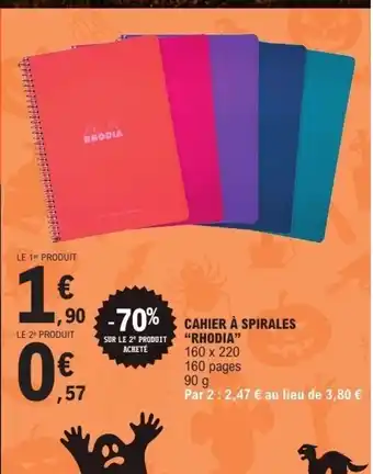 RHODIA Cahier à spirales