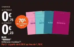 E.Leclerc RHODIA Bloc offre