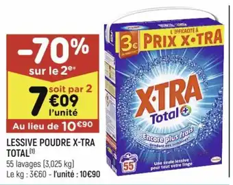Lessive poudre X-tra Total