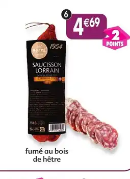 Maximo Saucisson fumé lorrain berni offre