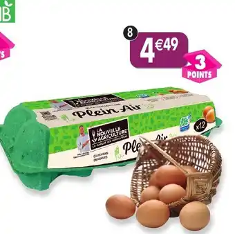 Maximo 12 œufs frais offre