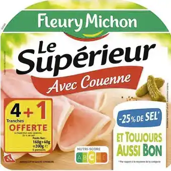 JAMBON LE SUPÉRIEUR AVEC COUENNE -25% DE SEL