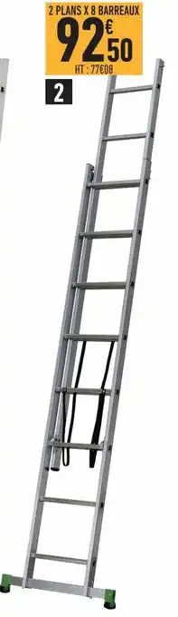 Brico Cash Échelle aluminium transformable 2 plans offre