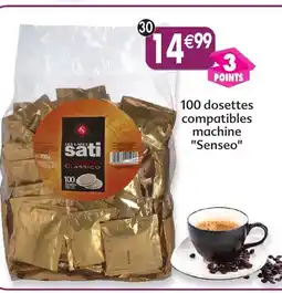 Maximo Paquet de 100 dosettes classico compatibles senseo sati offre