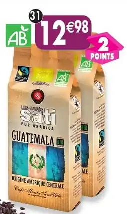 Maximo Lot de 2 paquets de café moulu du guatemala max havelaar 100% arabica sati offre