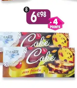 Maximo Lot de 2 cakes aux fruits lemarié pâtissier offre