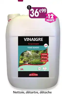 Maximo Vinaigre de nettoyage surpuissant 14° qualipro offre