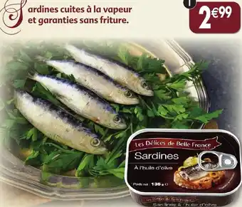 Maximo Sardines entières à l'huile d'olive cuisson vapeur offre