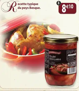 Maximo Poulet basquaise offre