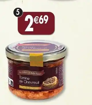 Maximo Terrine de chevreuil à la fine de champagne offre