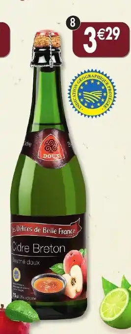 Maximo Cidre breton bouché doux 2° igp offre