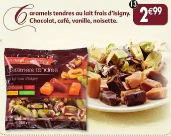 Maximo Caramels tendres au lait frais d'isigny 4 parfums offre