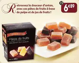 Maximo Assortiment de pâtes de fruits. aux 6 saveurs offre