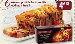 Maximo Cake aux fruits pur beurre offre