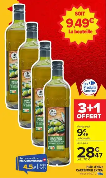 Huile d'olive carrefour extra