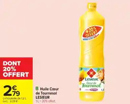 Carrefour Market Huile cœur de tournesol lesieur offre