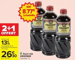 Carrefour Market Sauce soja kikkoman offre