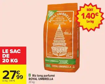 Carrefour Market Riz long parfumé royal umbrella offre