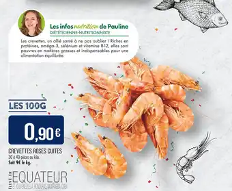 Match Crevettes roses cuites offre
