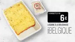 Match Lasagne à la bolognaise offre
