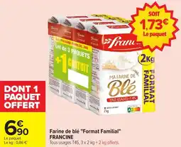 Carrefour Market Farine de blé format familial francine offre
