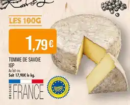 Match Tomme de Savoie IGP offre