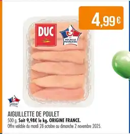 Match DUC Aiguillette de poulet offre