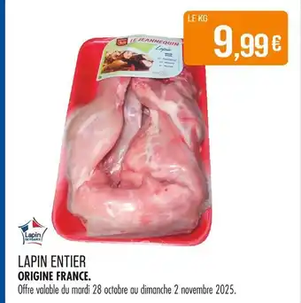 Match Lapin entier offre