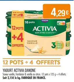 Match Danone Activia Saveur Vanille offre