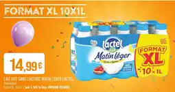 Match LACTEL Lait uht sans lactose matin leger offre