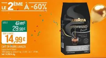 Match LAVAZZA Café en grains offre