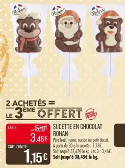 Match ROHAN Sucette en chocolat offre