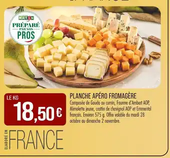 Match Planche Apéro Fromagère offre