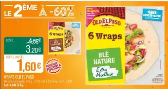 Match OLD EL PASO Wraps offre